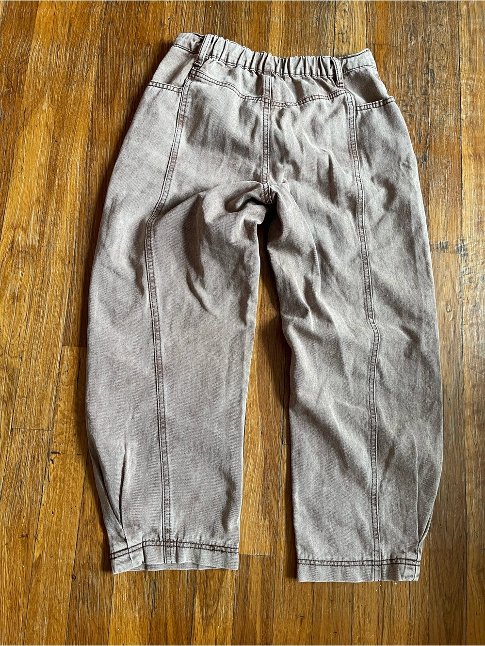 SHEIN Light Brown High-Waist Casual Pants - Picture 3 of 10